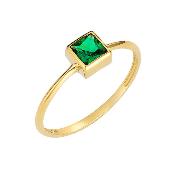 Ring with Green Stone