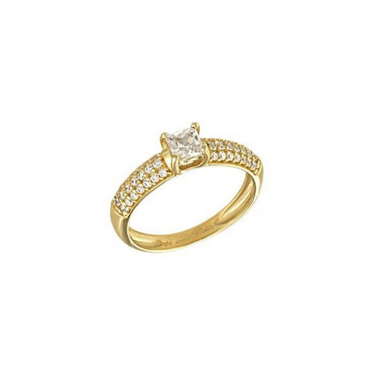 Single stone ring