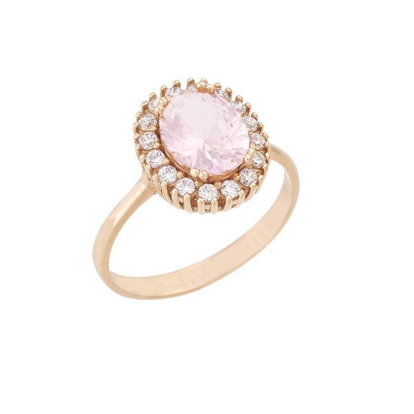 Δαχτυλίδι με Ροζ πέτρα
