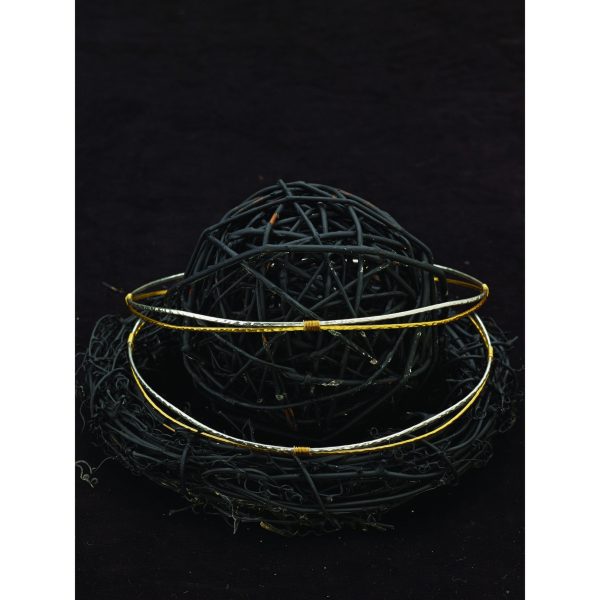 Wedding wreaths made of gilded silver