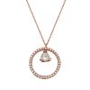Necklace circle with solitaire