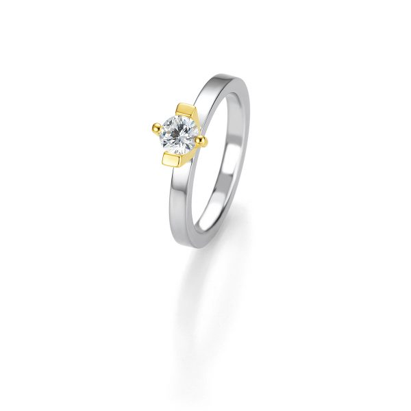 Solitaire K18 Ring with Diamond