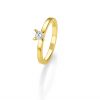 Solitaire K18 Ring with Diamond