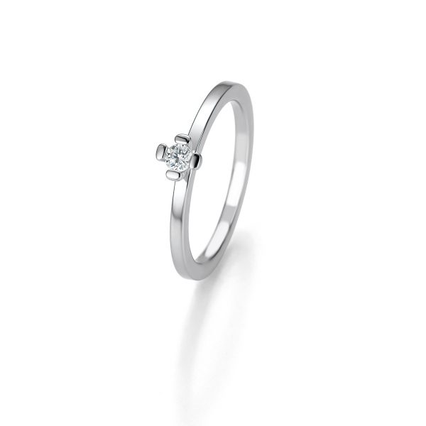 Solitaire K14 Ring with Diamond