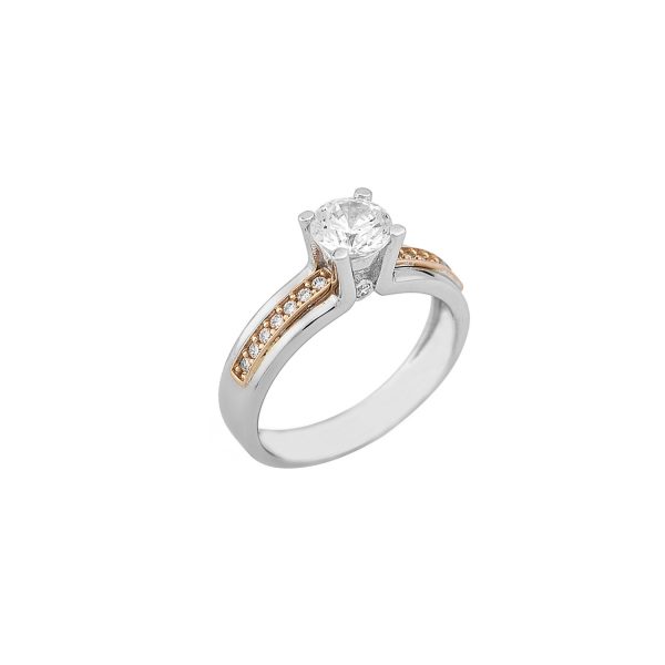 Single stone ring