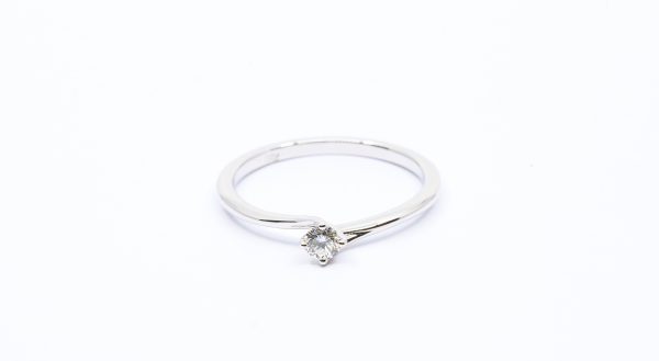 Solitaire Ring Flame with Diamond