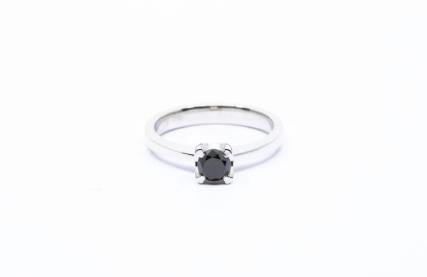 Ring with Black Diamond