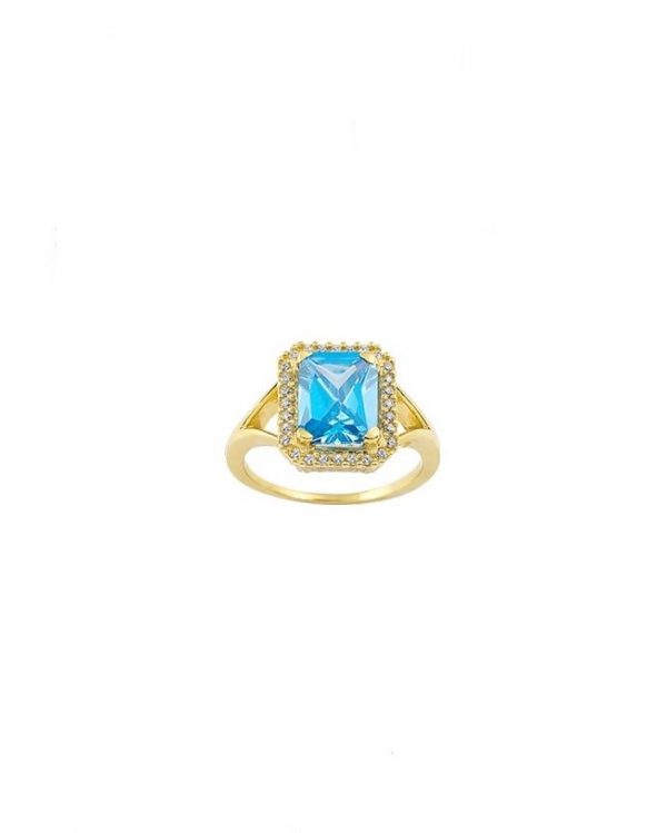 Δαχτυλίδι με Γαλάζια Πέτρα