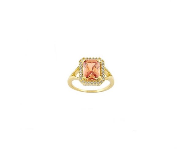 Ring with Orange Stone