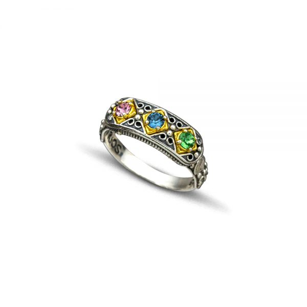 Silver Ring with Swarovski stones