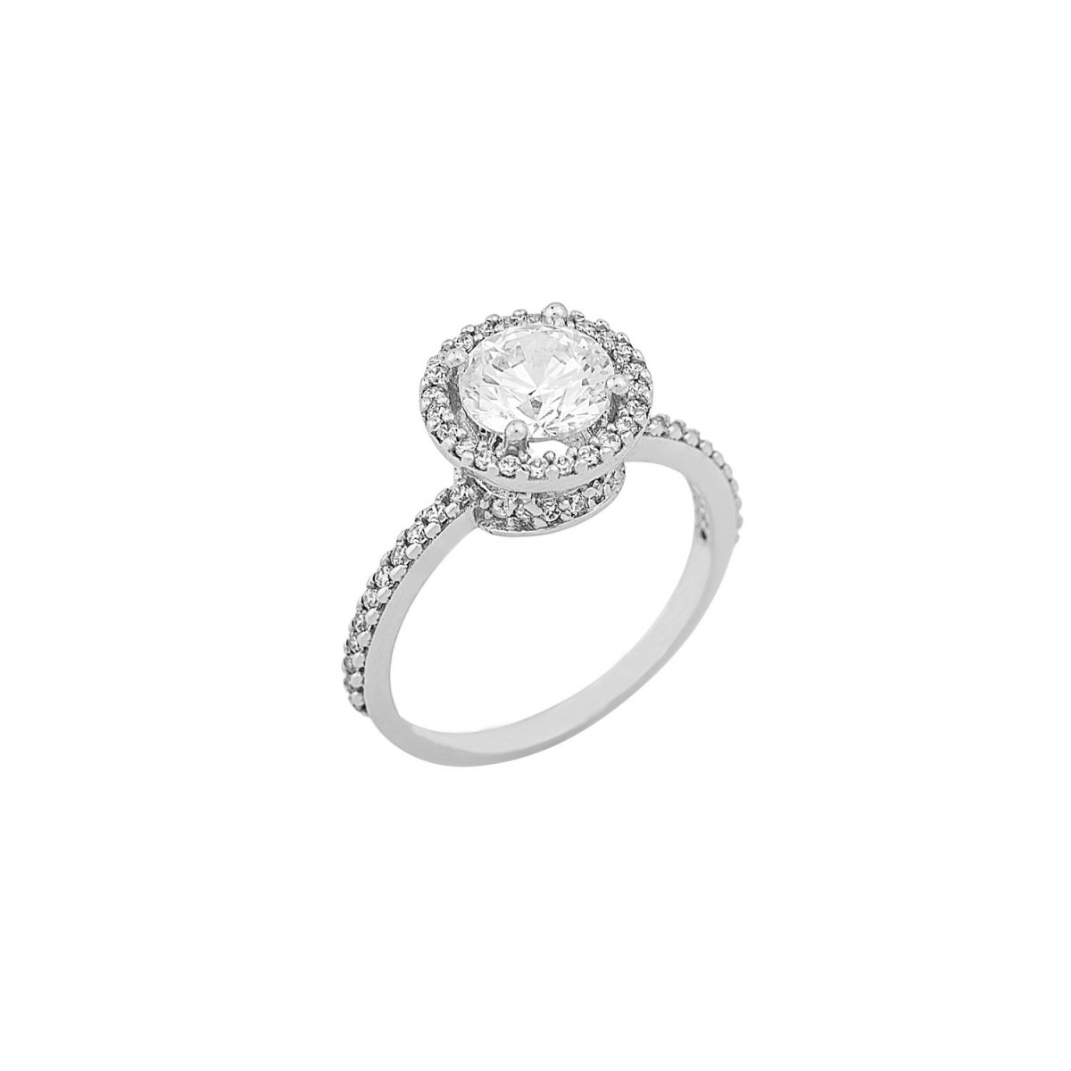 Ring solitaire rosette