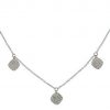 White gold necklace five elements of rables sagre