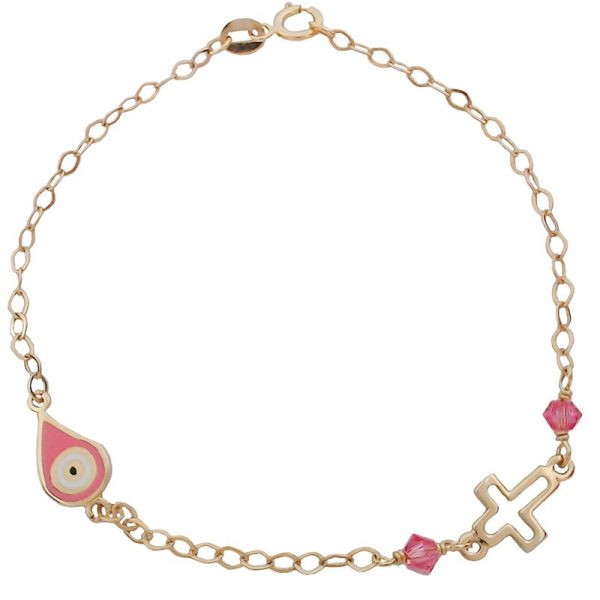 Golden children's bracelet