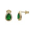 Earrings rosette tear