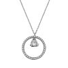 Necklace circle with solitaire