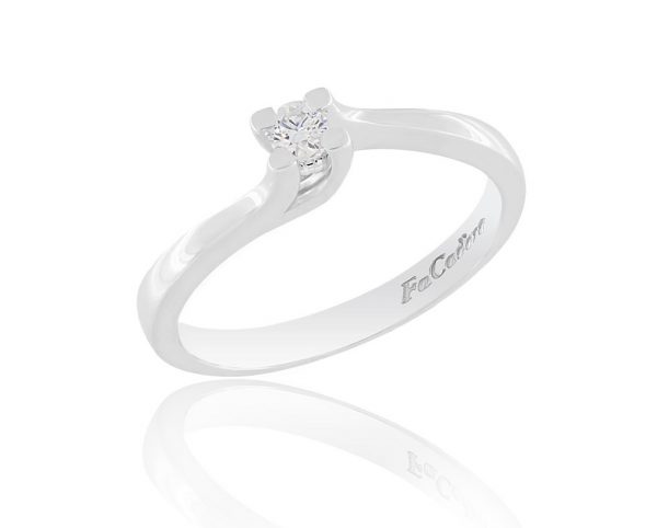 Solitaire Ring Flame with Diamond