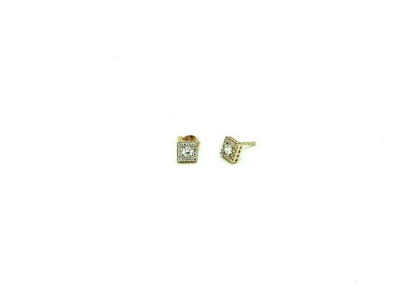 Rosette earrings square