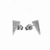 Platinum Earrings Triangle