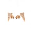 Pink Golden Earrings Triangle