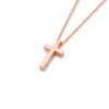 18-carat 18-carat Pink Cross with chain