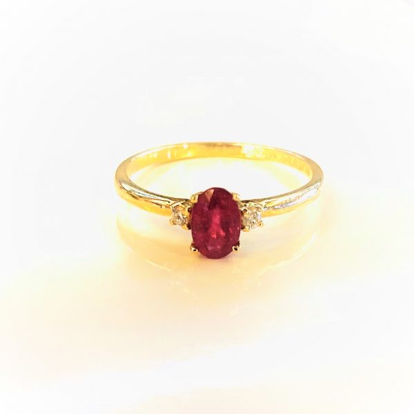 Ring with Ruby & Diamonds