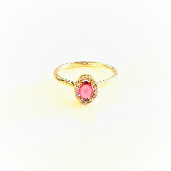 Ring with Tourmaline & Diamonds