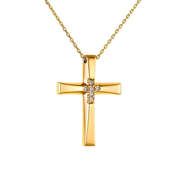 Cross with Diamonds