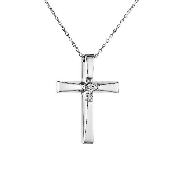 Cross with Diamonds