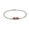 Women's Bracelet with red stones