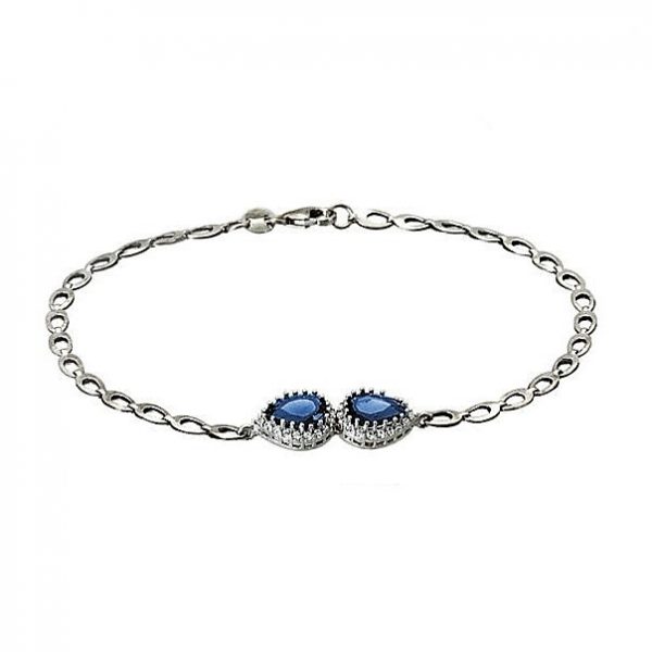 Women's Bracelet with blue stones