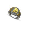White Gold Ring with Spartan warrior