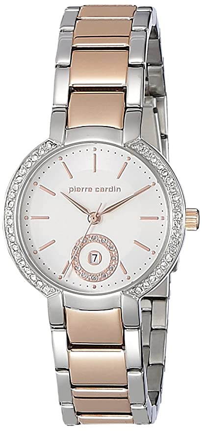 PIERRE CARDIN Celton Crystals Two Tone Stainless Steel Bracelet