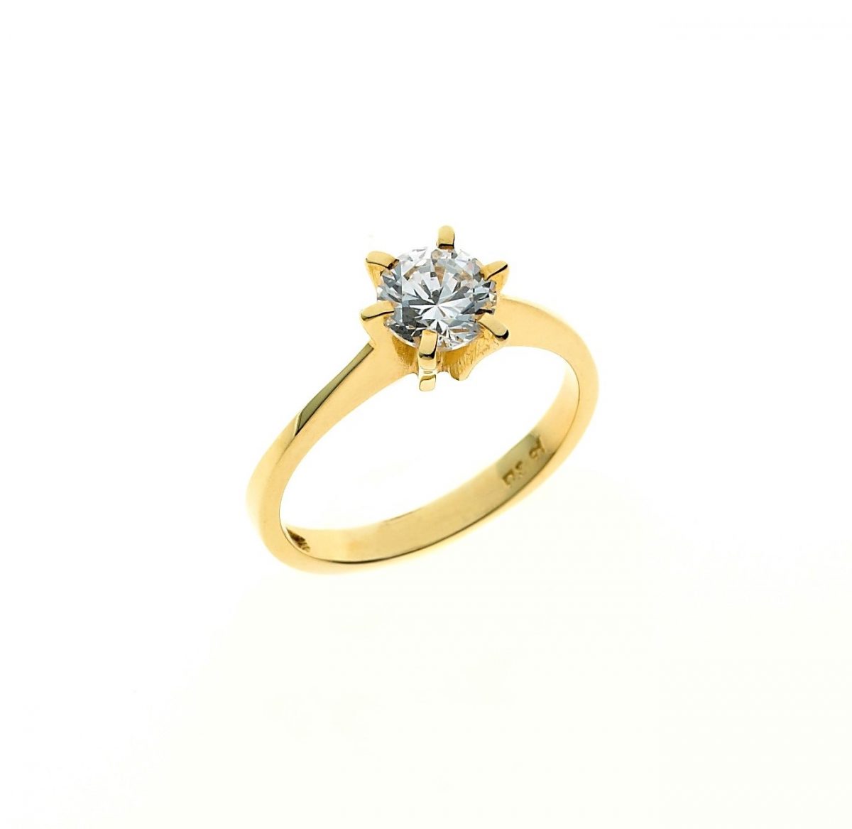 Single stone ring