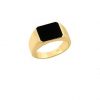 Gold Ring with black stone