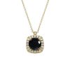 Square rosette necklace