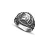 White Gold Ring with Spartan warrior