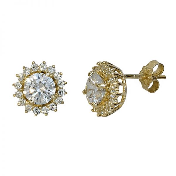 Rosette earrings