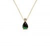Necklace with green stone