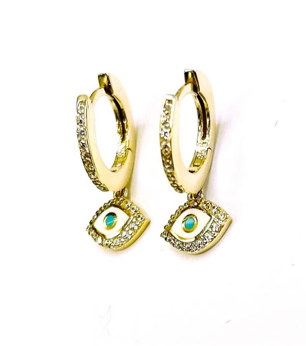 Hoop earrings with an eye