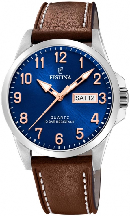 Men's Festina with leather strap