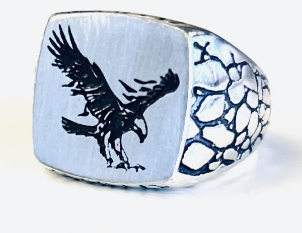 Silver Eagle Ring