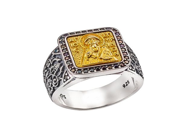 Saint Spyridon Silver Ring