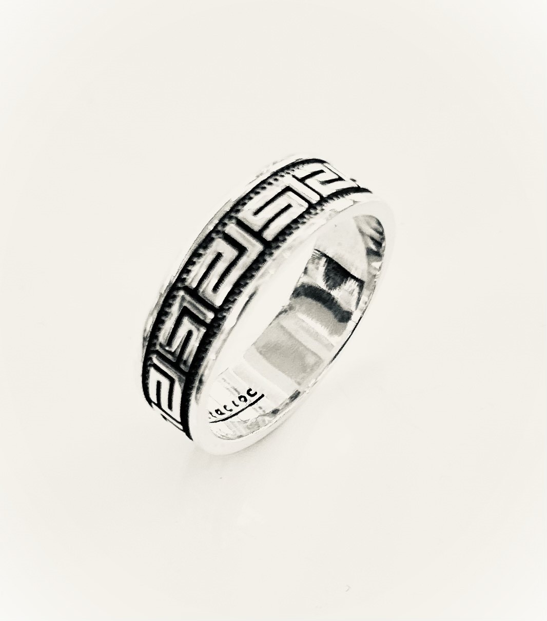 Silver Meander Ring