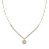 Gold Riviera necklace with rosette