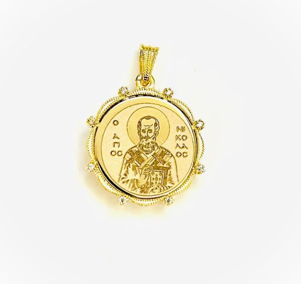 Gold Pendant-Amulet Agios Nikolaos