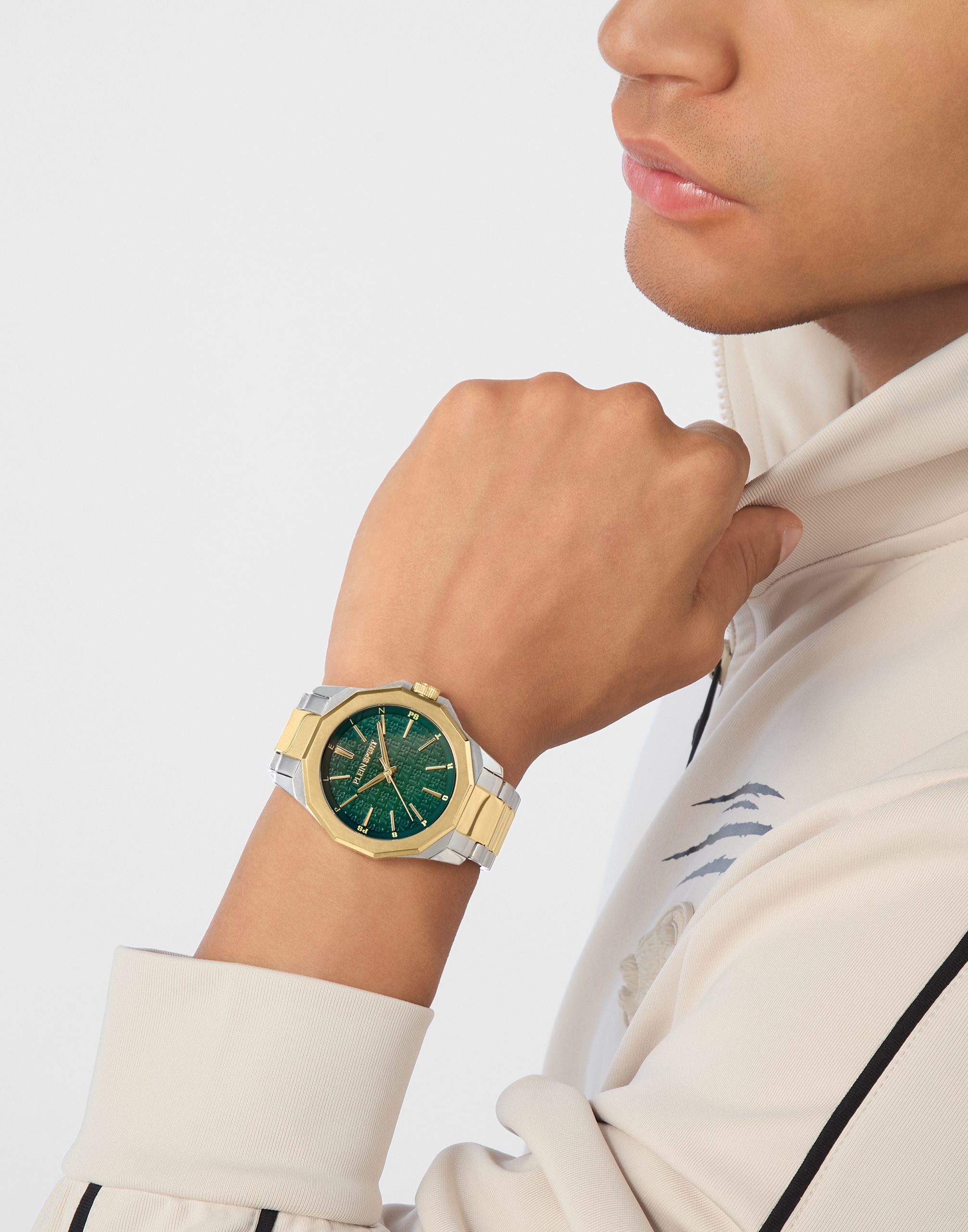 PLEIN SPORT ONYX TWO TONES STAINLESS STEEL BRACELET PLEIN SPORT ONYX TWO TONES STAINLESS STEEL BRACELET