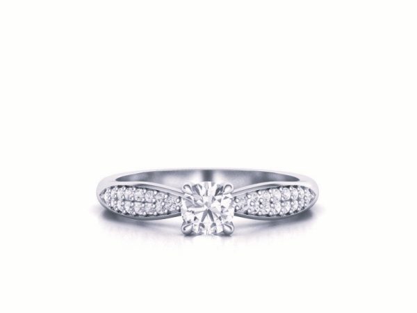 Ring Solitaire with Diamond