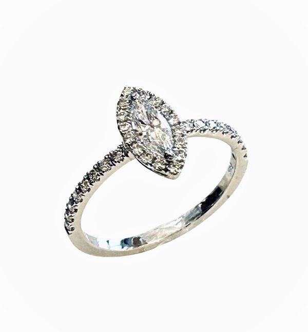 Ring Solitaire with Diamonds