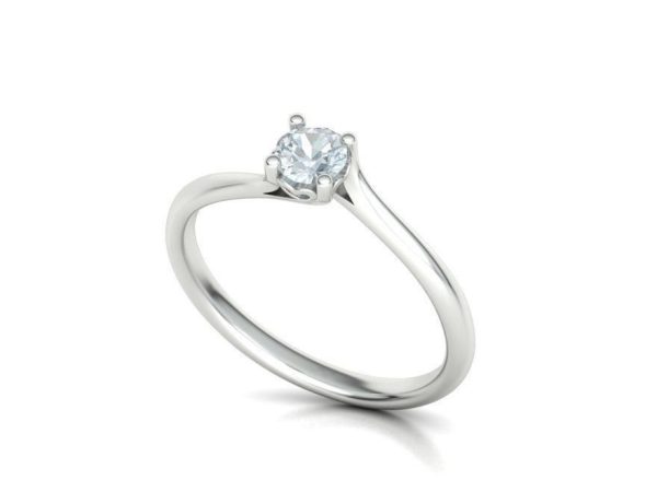 Ring Solitaire with Diamond