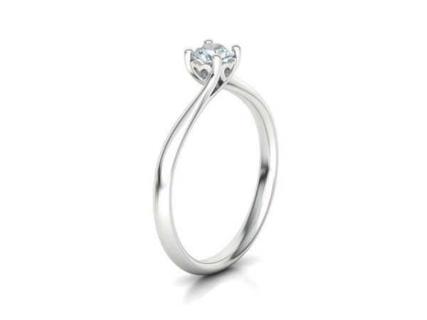 Ring Solitaire with Diamond